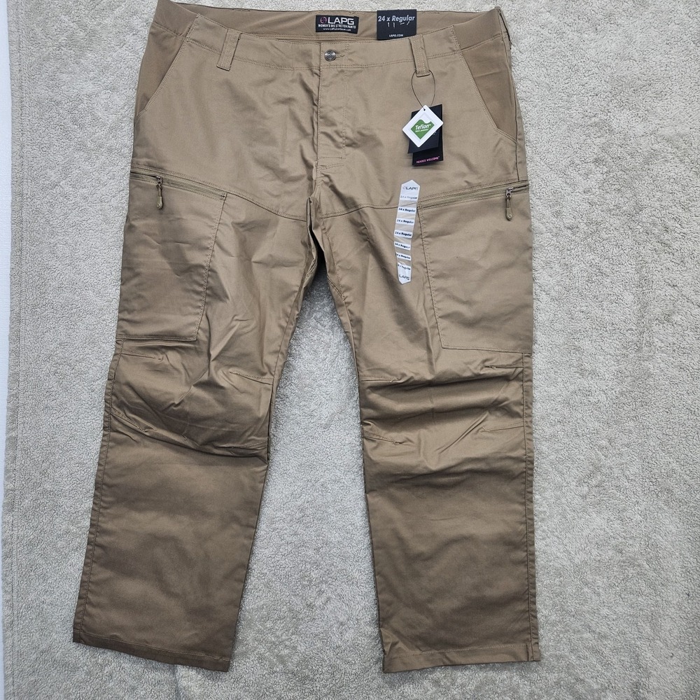 NWT LAPG LA Police Gear BFE Stretch Pants Women's Size 24 Khaki‎ Cargo Tactical